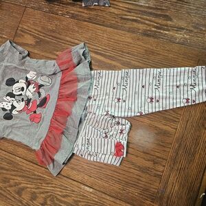 Disney Gray and Red Minnie Mouse Set